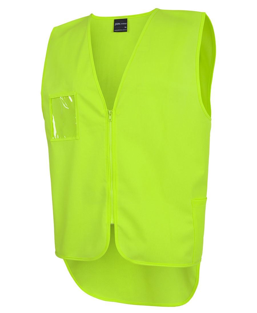 Hi Vis Zip Drop Tail Safety Vest HVS01 - Image 10