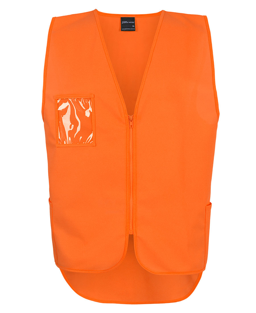 Hi Vis Zip Drop Tail Safety Vest HVS01