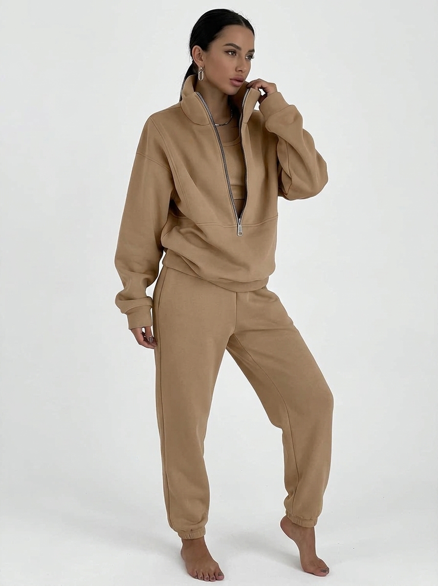 Half Zip Fleece Set