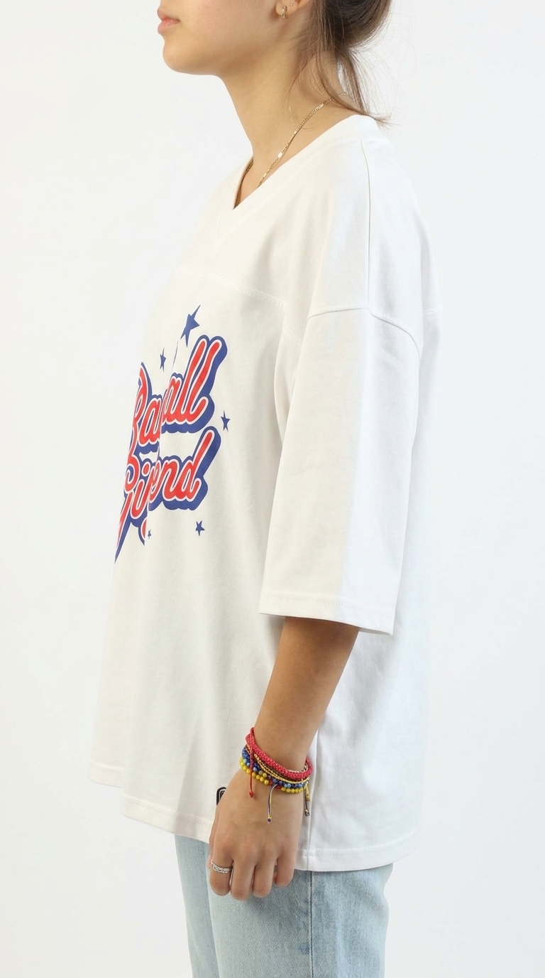 Baseball Girlfriend Oversized Shirt - Image 2