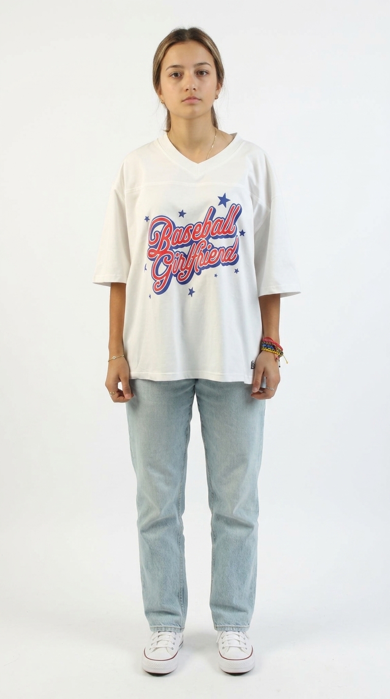 Baseball Girlfriend Oversized Shirt - Image 4