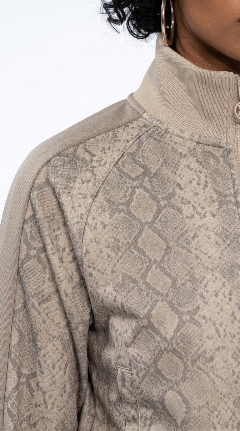 Snake Print Track Jacket - Image 2