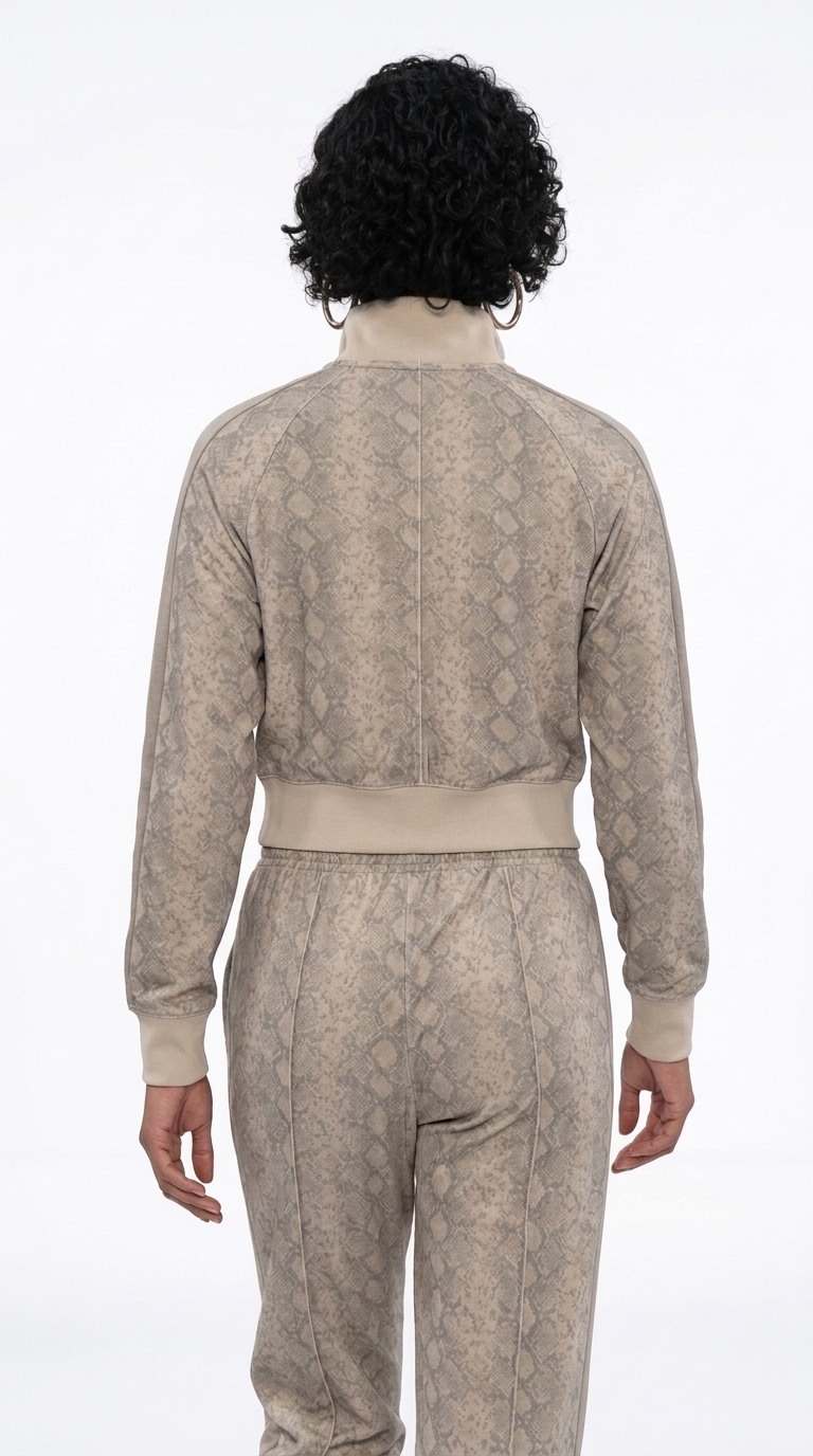 Snake Print Track Jacket - Image 4