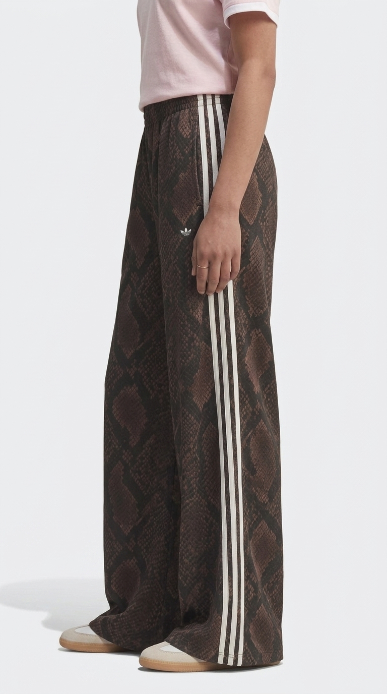Satin Snake Wide Leg Pants - Image 2