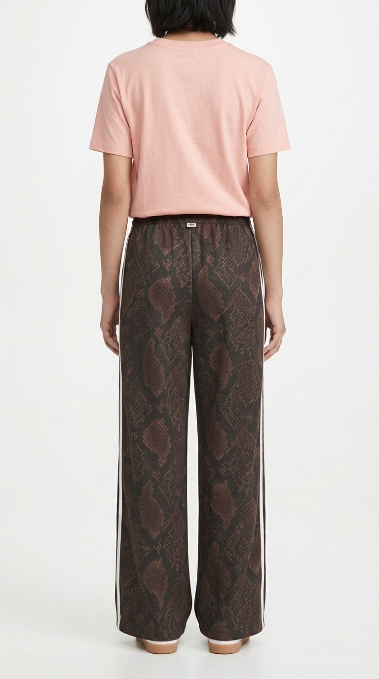 Satin Snake Wide Leg Pants - Image 3