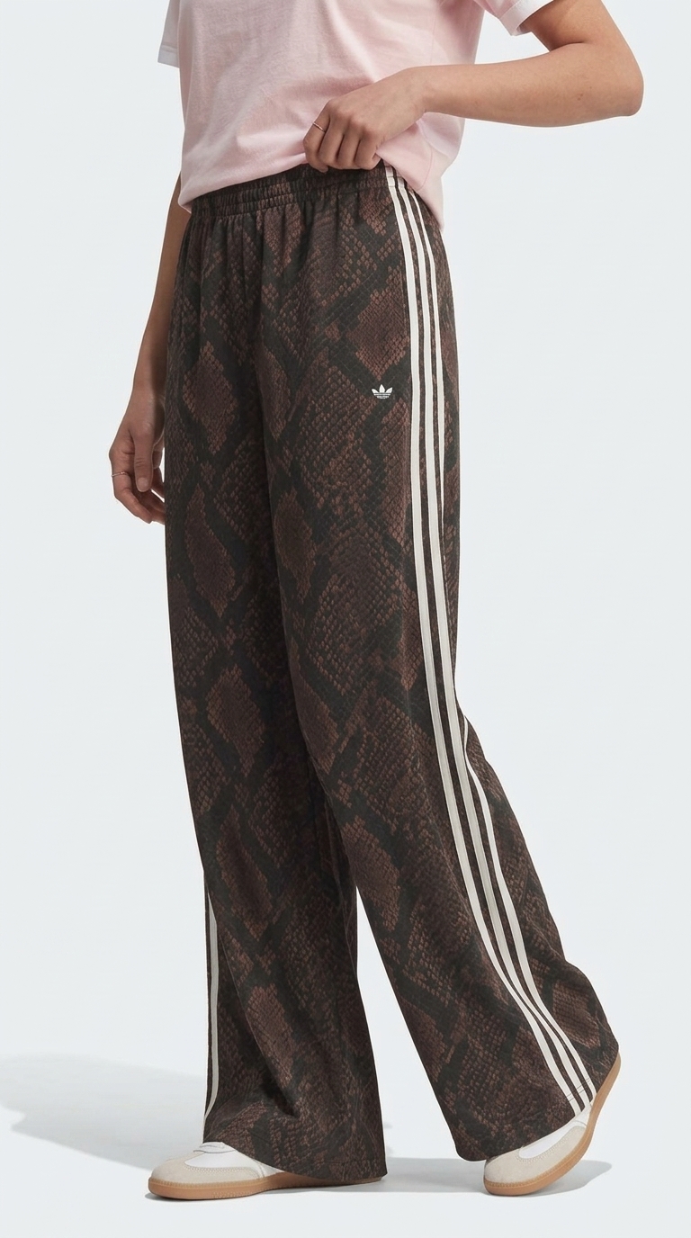 Satin Snake Wide Leg Pants - Image 4
