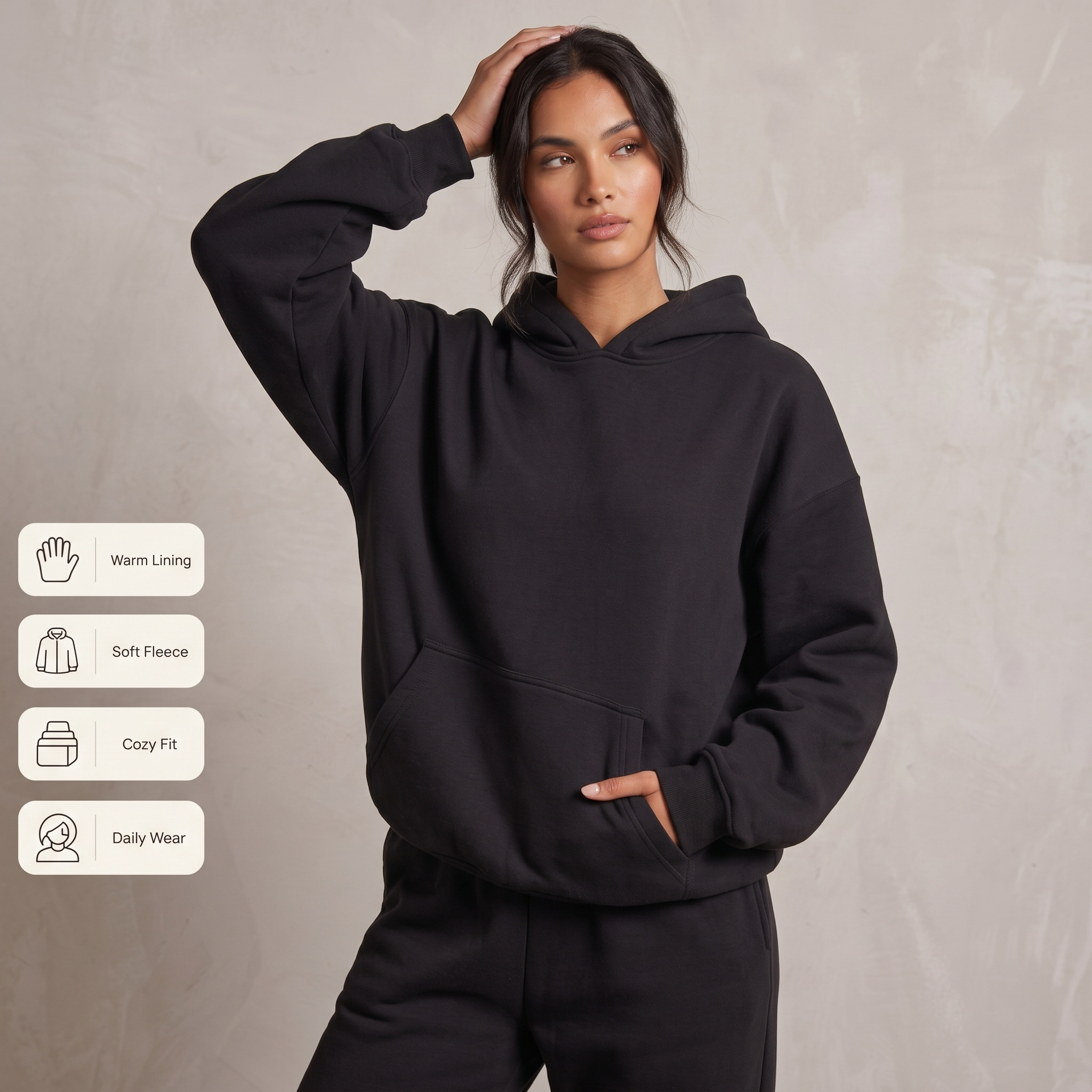 Women’s 2-Piece Oversized Hoodie & Sweatpants Set - Image 3