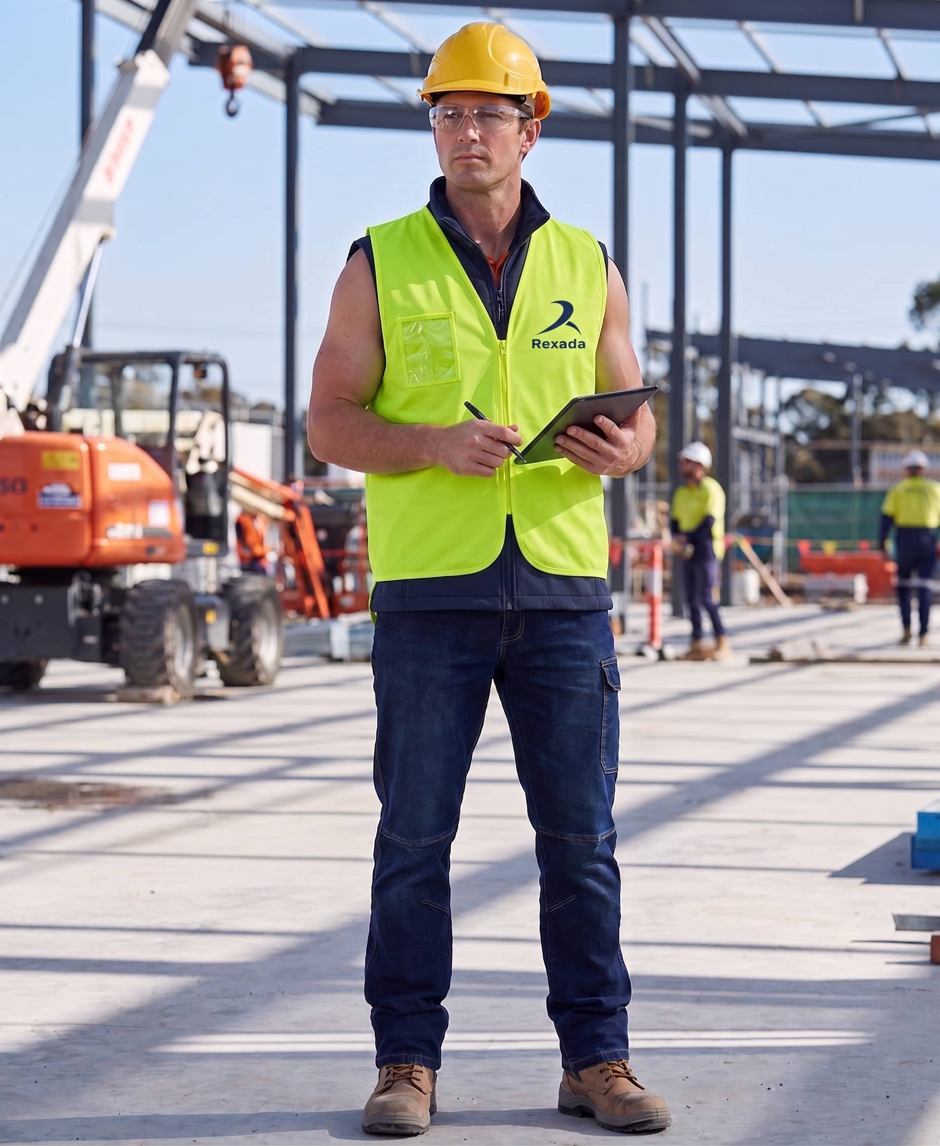 Hi Vis Zip Drop Tail Safety Vest HVS01 - Image 6