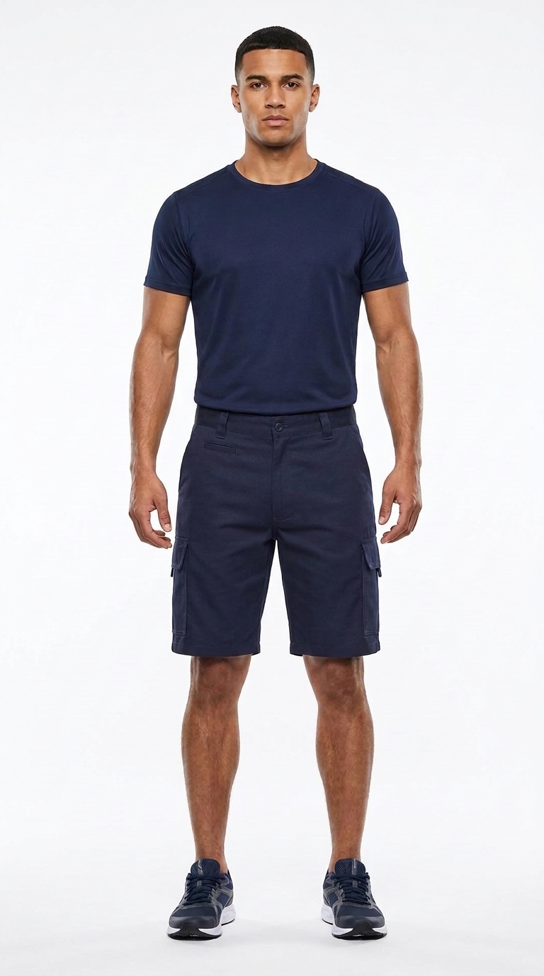Mercerised Cargo Work Shorts