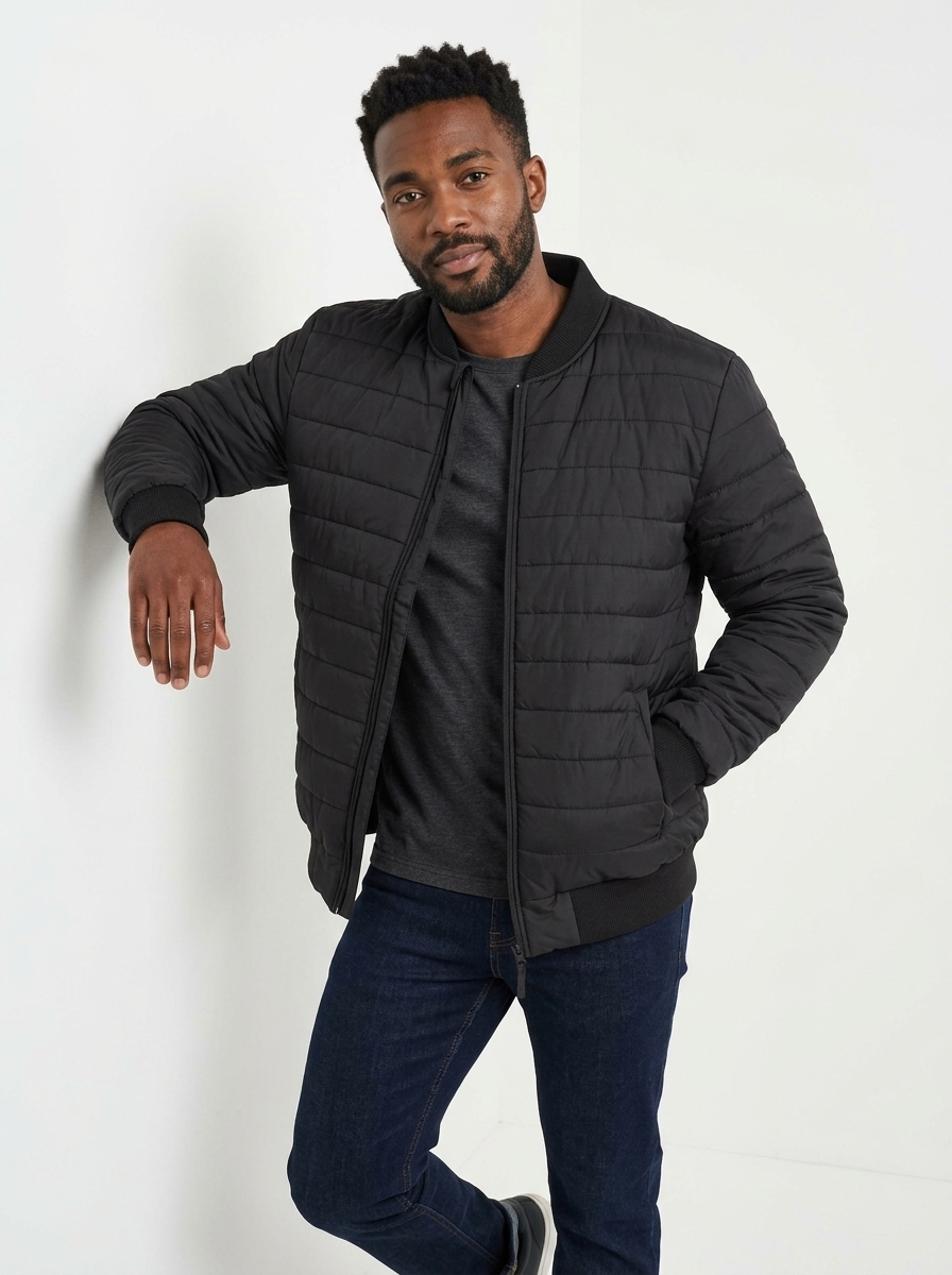 Padded Bomber Jacket - Image 3