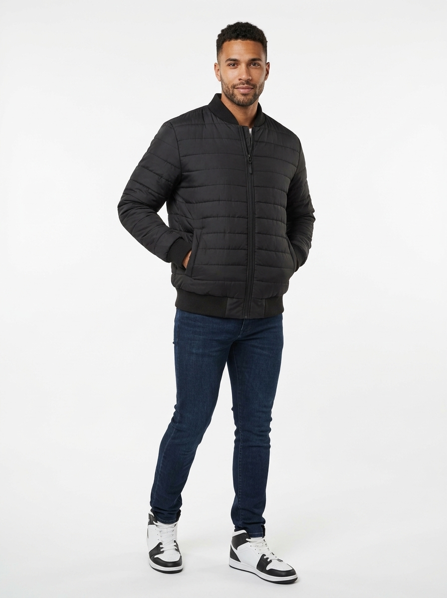 Padded Bomber Jacket - Image 4