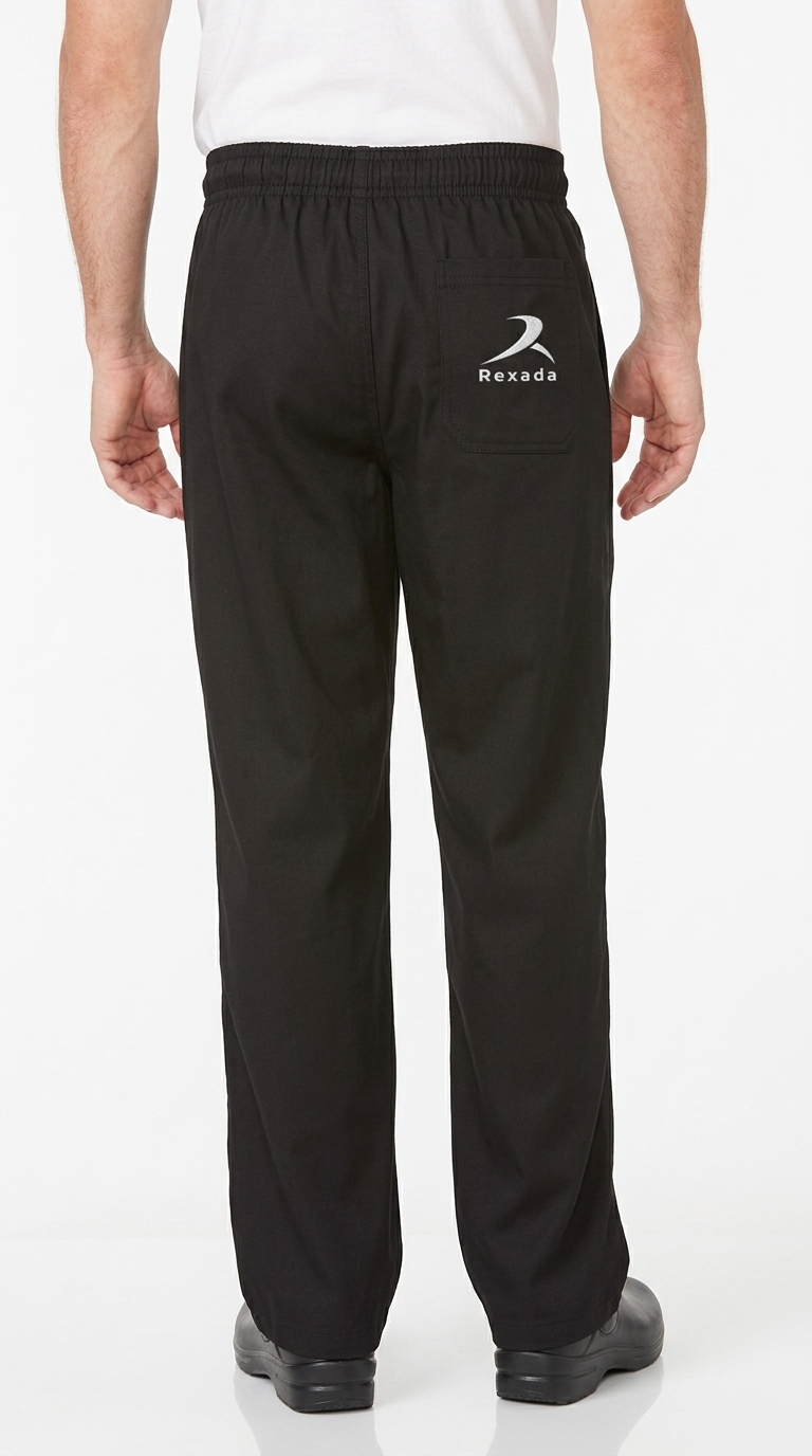 Classic Black Kitchen Trousers - Image 2