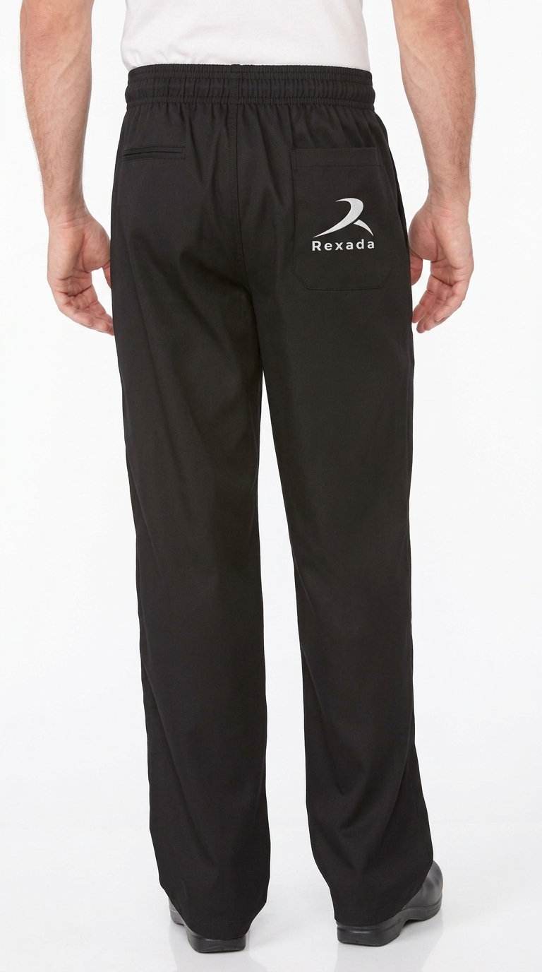 Classic Black Kitchen Trousers - Image 3