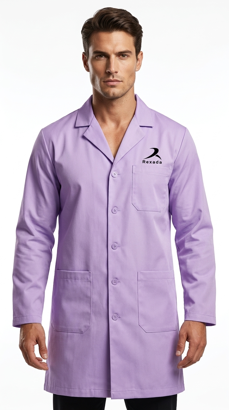 Lavender Professional Lab Coat - Image 2