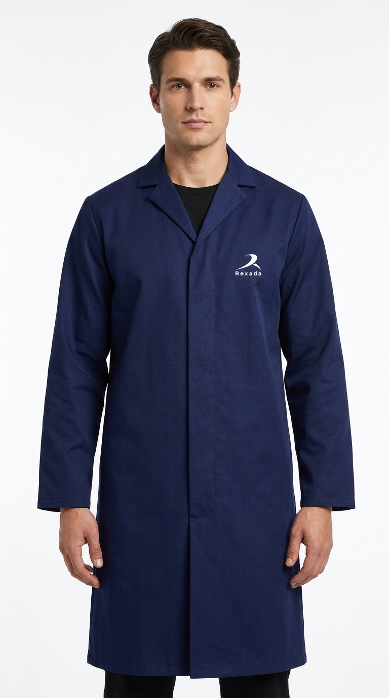 Navy Lab Coat