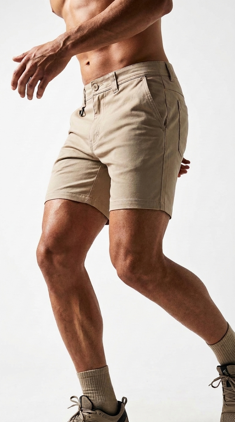 Stretch Cotton Drill Shorts