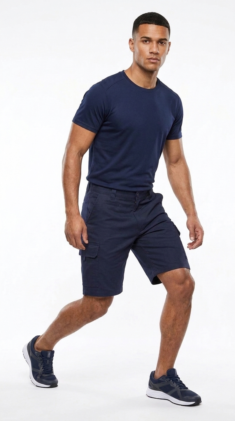 Mercerised Cargo Work Shorts - Image 5