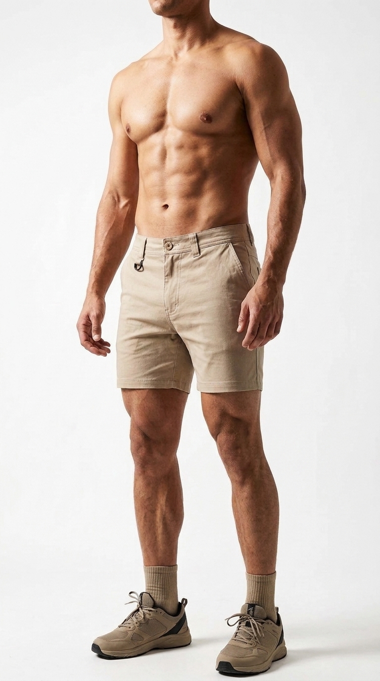 Stretch Cotton Drill Shorts - Image 2