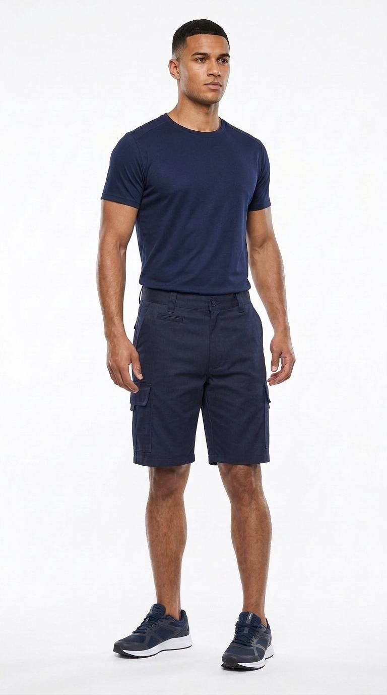 Mercerised Cargo Work Shorts - Image 6