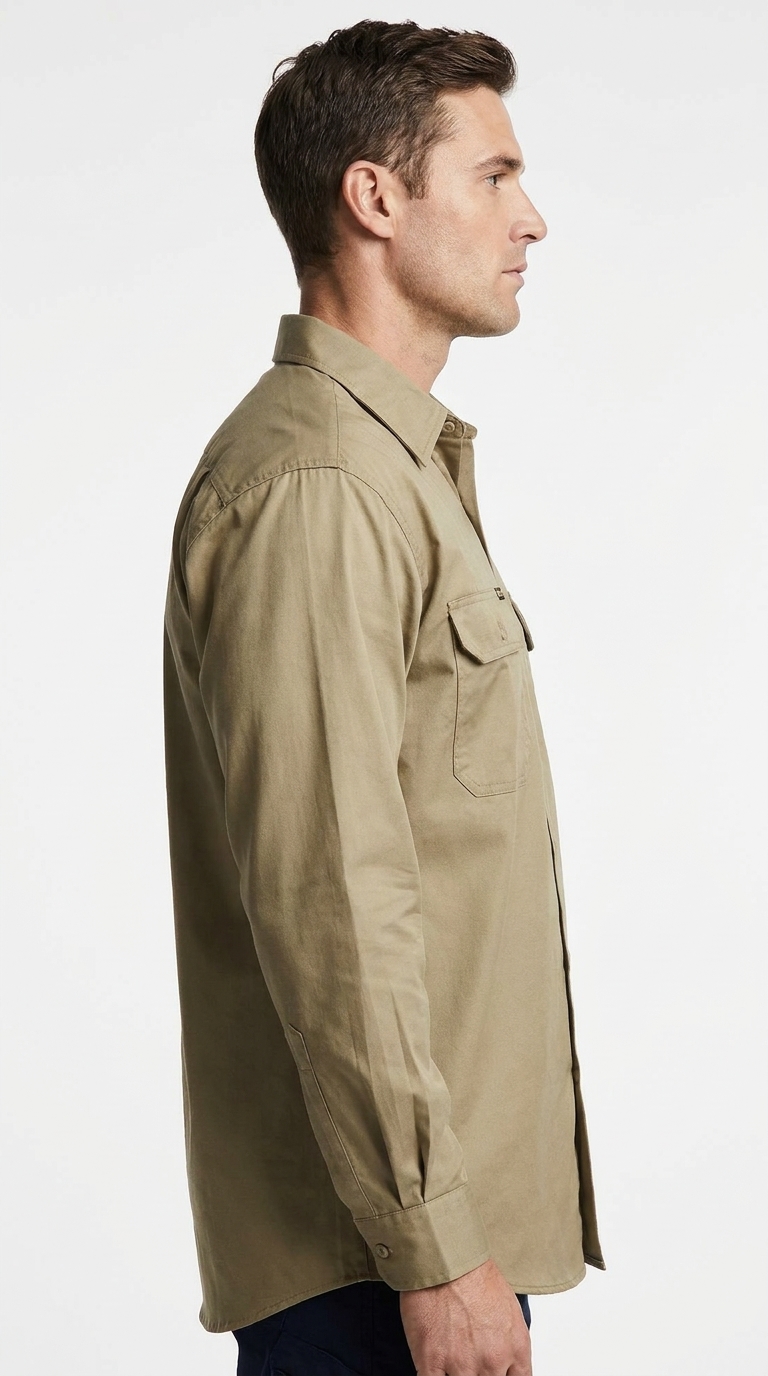 Lightweight Drill Work Shirt - Image 2