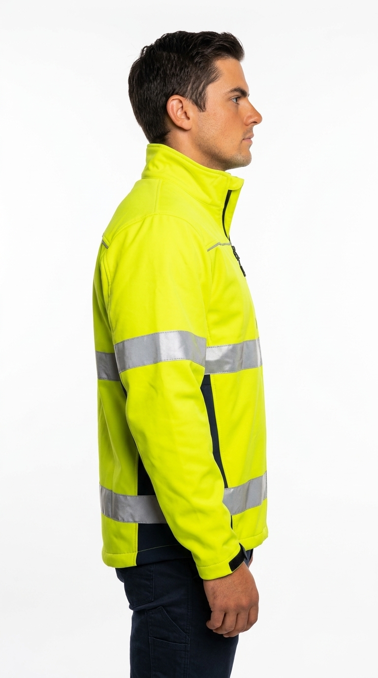 Waterproof Hi Vis Softshell Jacket - Image 2