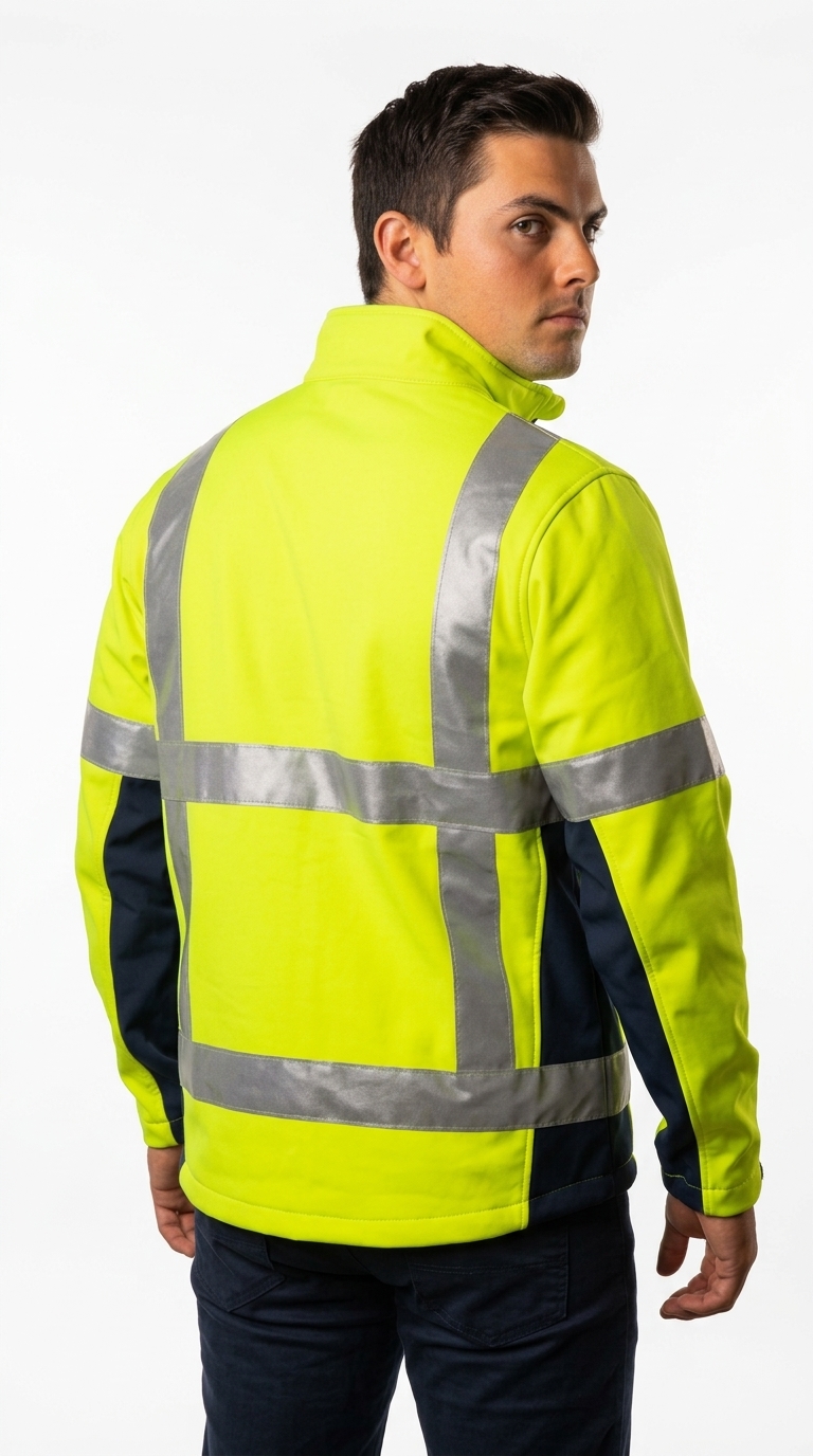 Waterproof Hi Vis Softshell Jacket - Image 4