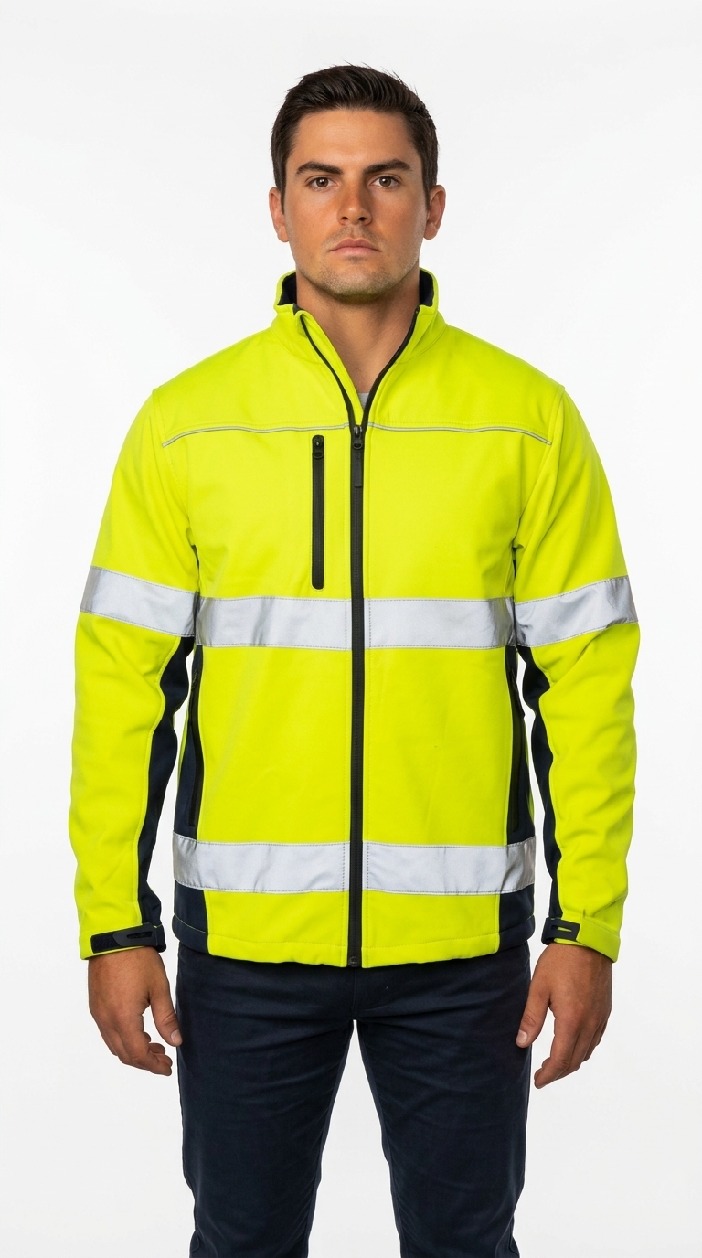 Waterproof Hi Vis Softshell Jacket