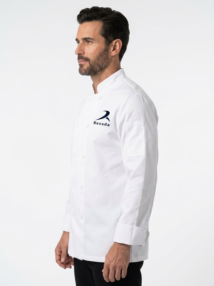 Classic Cotton Chef Jacket - Image 3