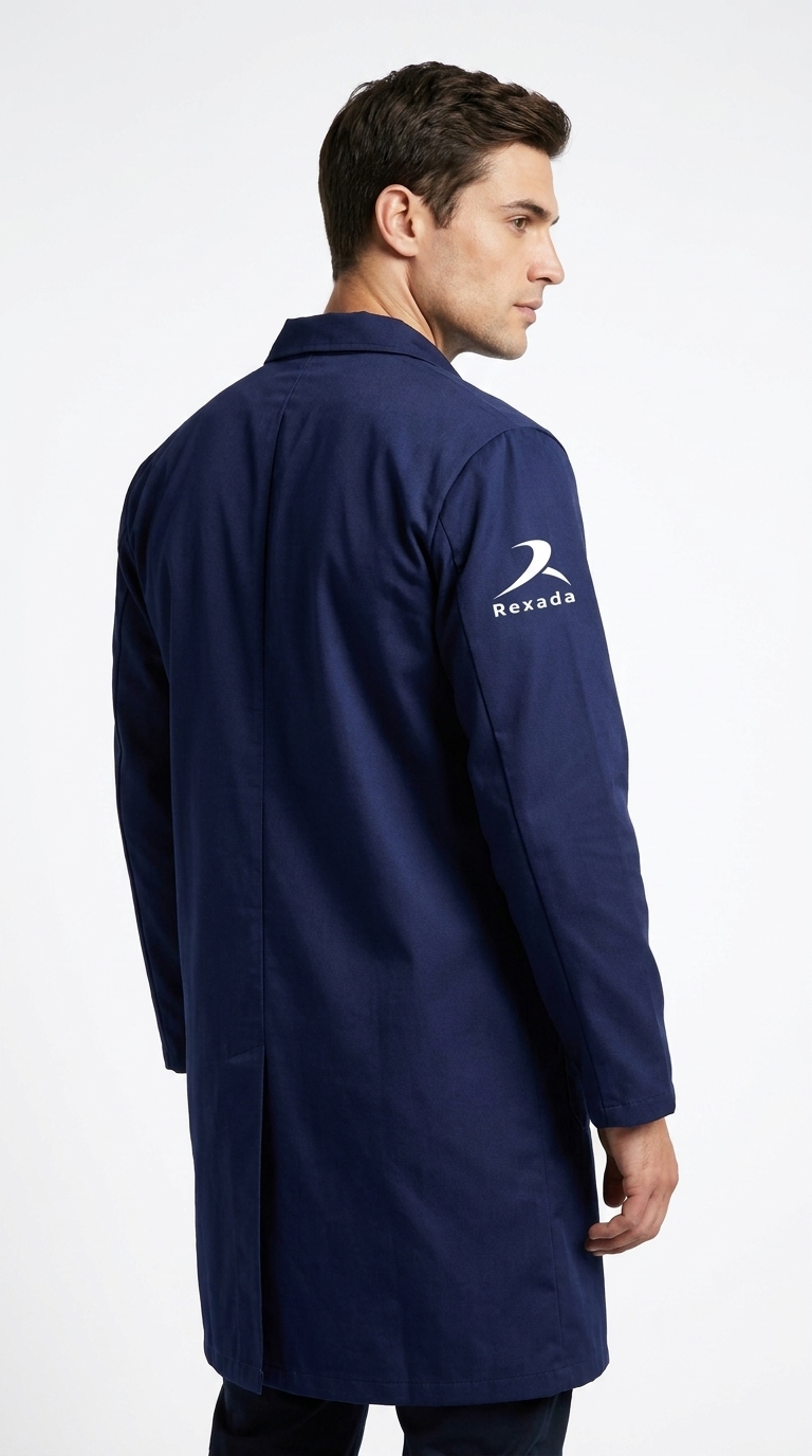 Navy Lab Coat - Image 3