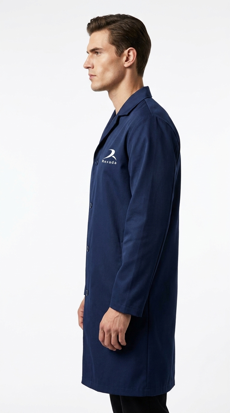 Navy Lab Coat - Image 5