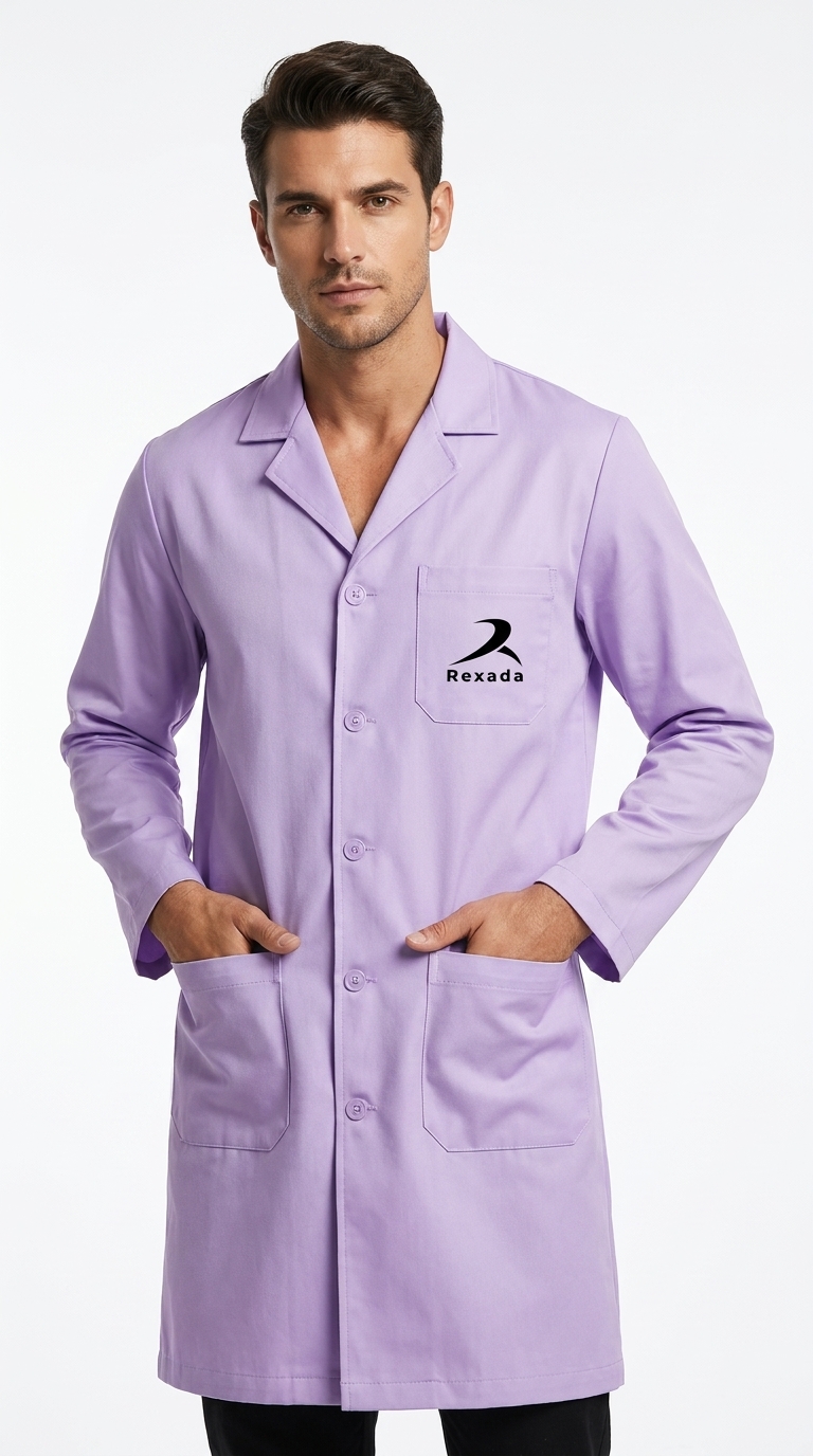 Lavender Professional Lab Coat - Image 3