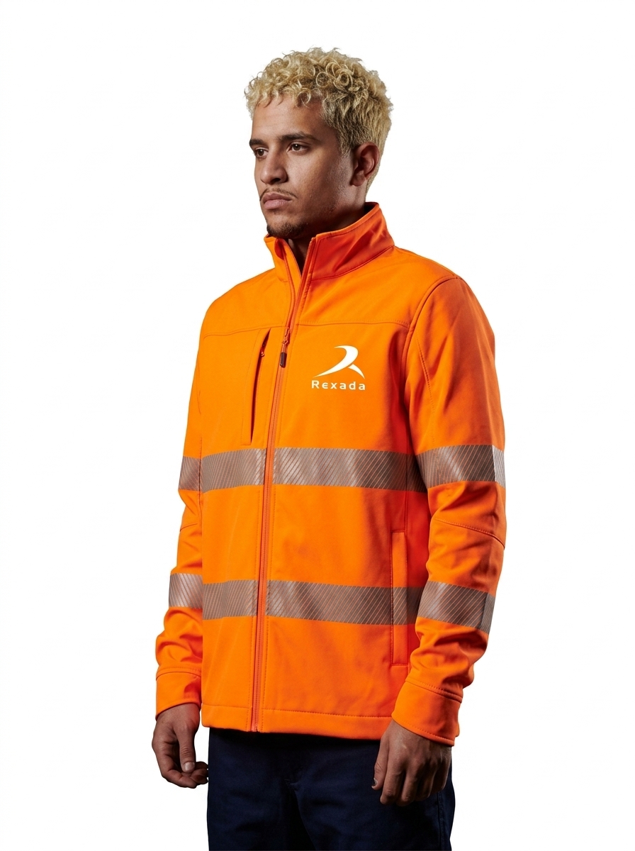 Taped Softshell Work Jacket - Image 4