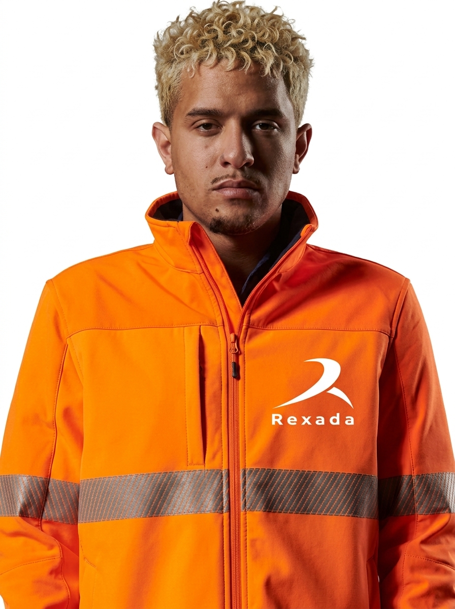 Taped Softshell Work Jacket - Image 5