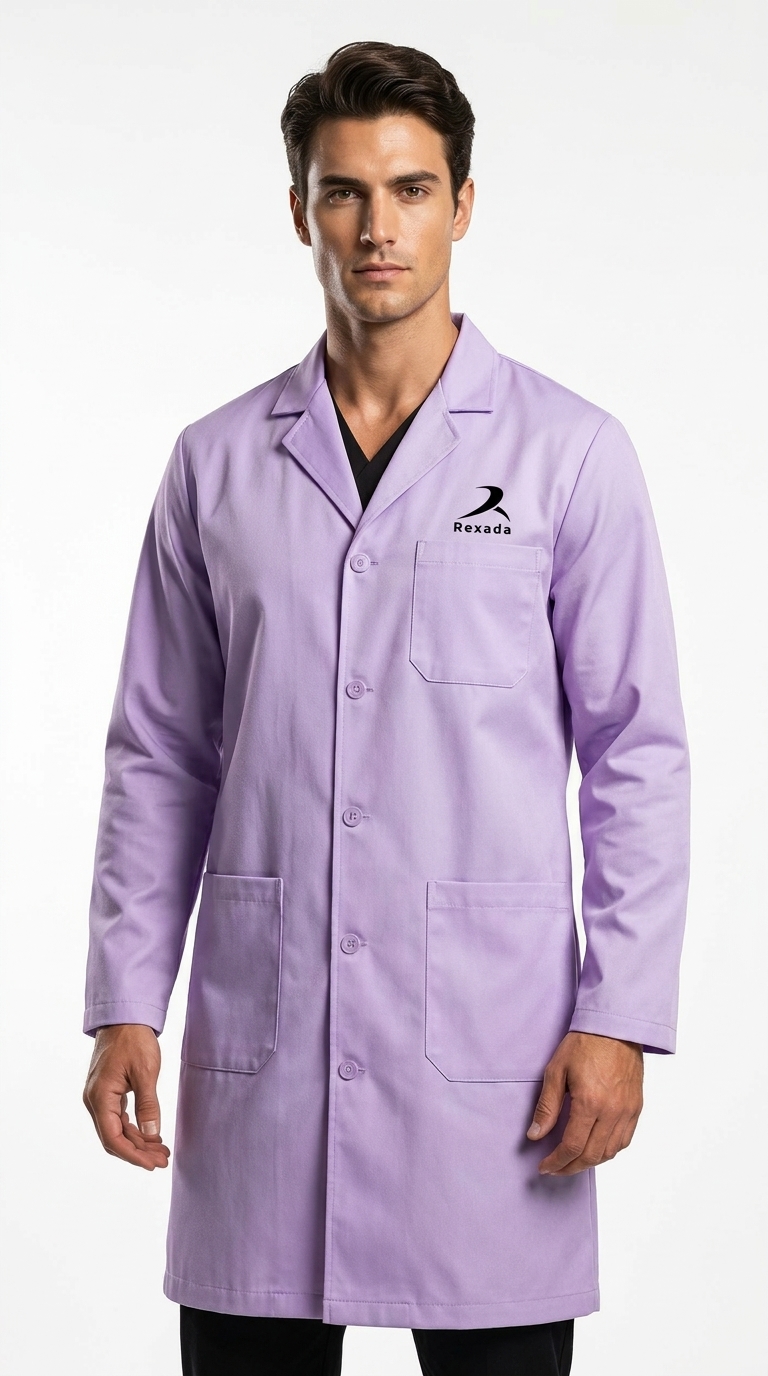 Lavender Professional Lab Coat - Image 5