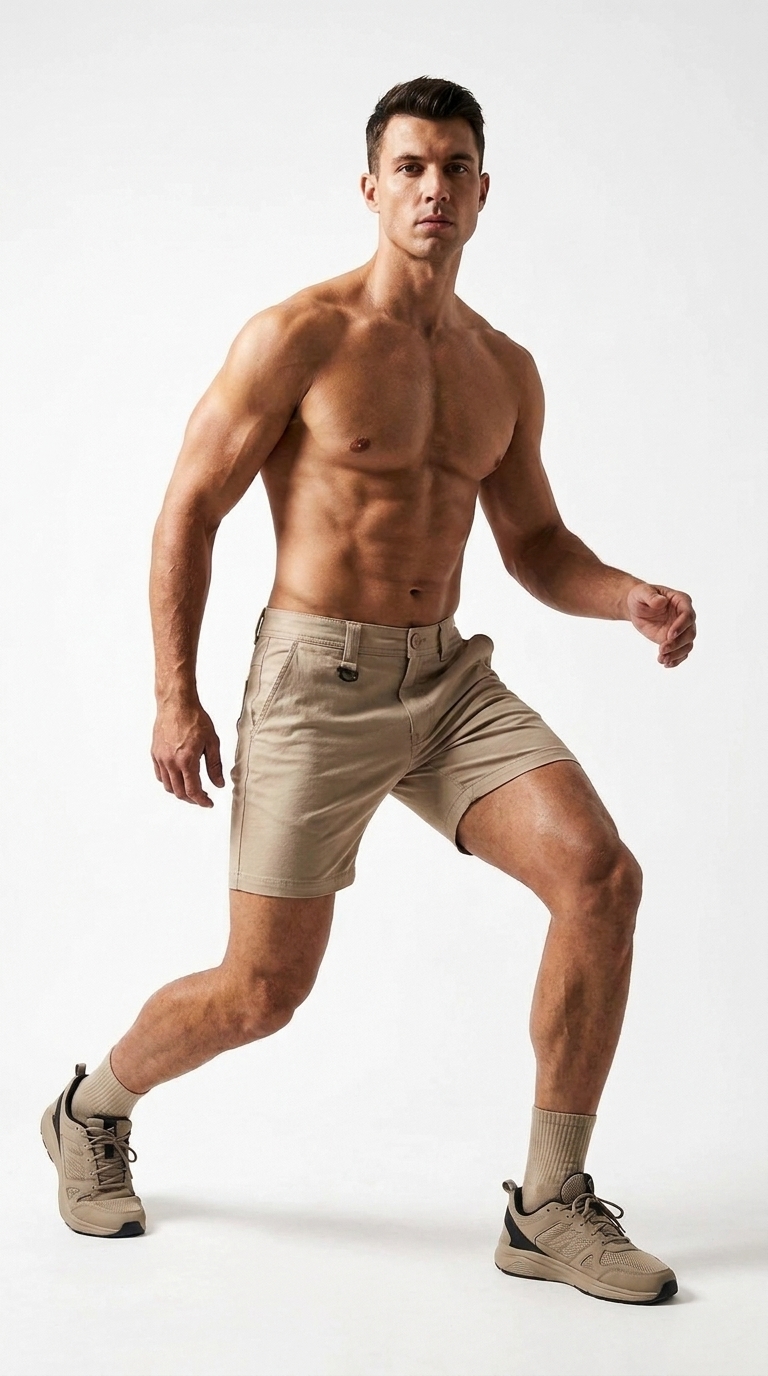 Stretch Cotton Drill Shorts - Image 4