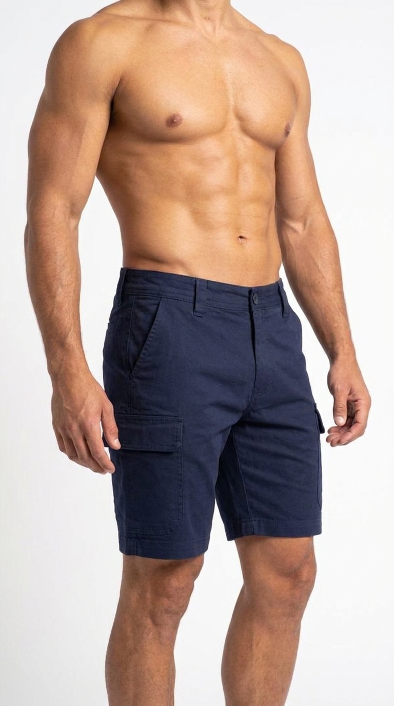Multi-Pocket Stretch Twill Shorts - Image 7
