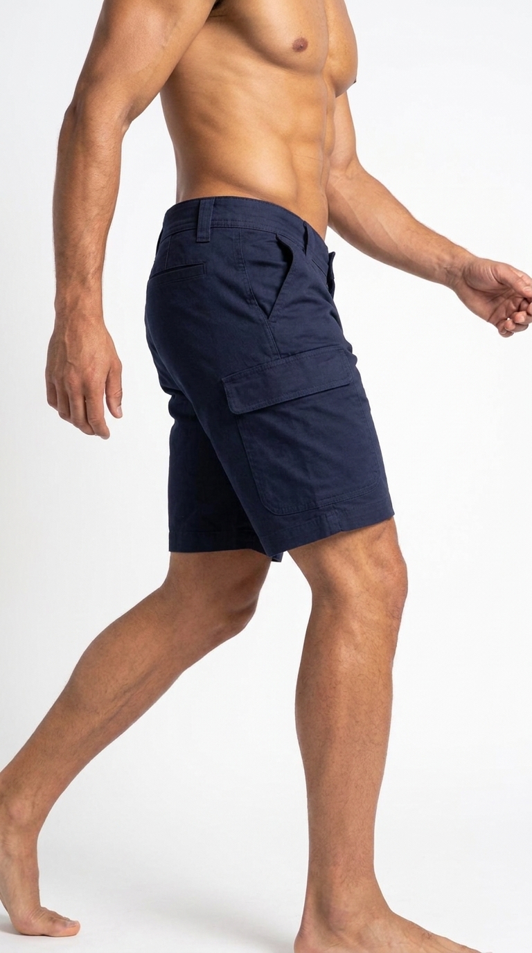 Multi-Pocket Stretch Twill Shorts - Image 6