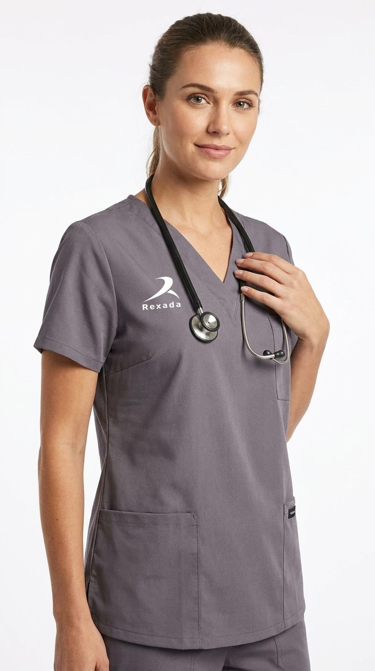 Grey Utility Scrub Set - Image 5